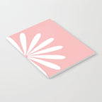 Big Daisy Retro Minimalism in Pink and White Notebook Gallery Image 2