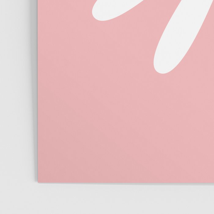Big Daisy Retro Minimalism in Pink and White Poster Gallery Image 3
