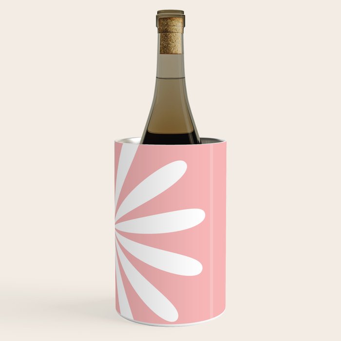 Big Daisy Retro Minimalism in Pink and White Wine Chiller Gallery Image 3