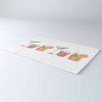 Classic Cocktails  - 1960s Watercolor Lineup Rug Gallery Image 3
