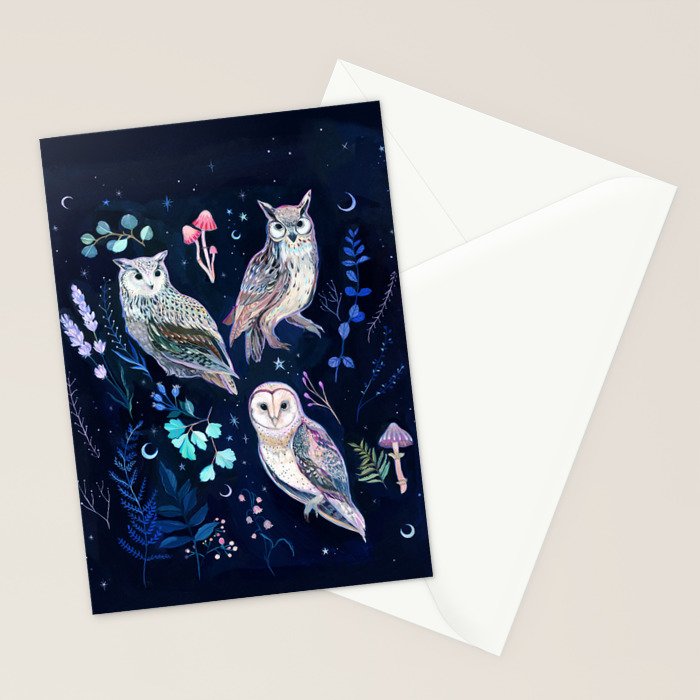 Night Owls Stationery Card Gallery Image 2
