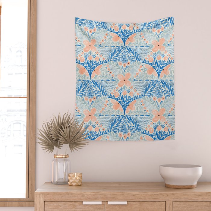 Chic Floral Decor BP Wall Tapestry Gallery Image 2