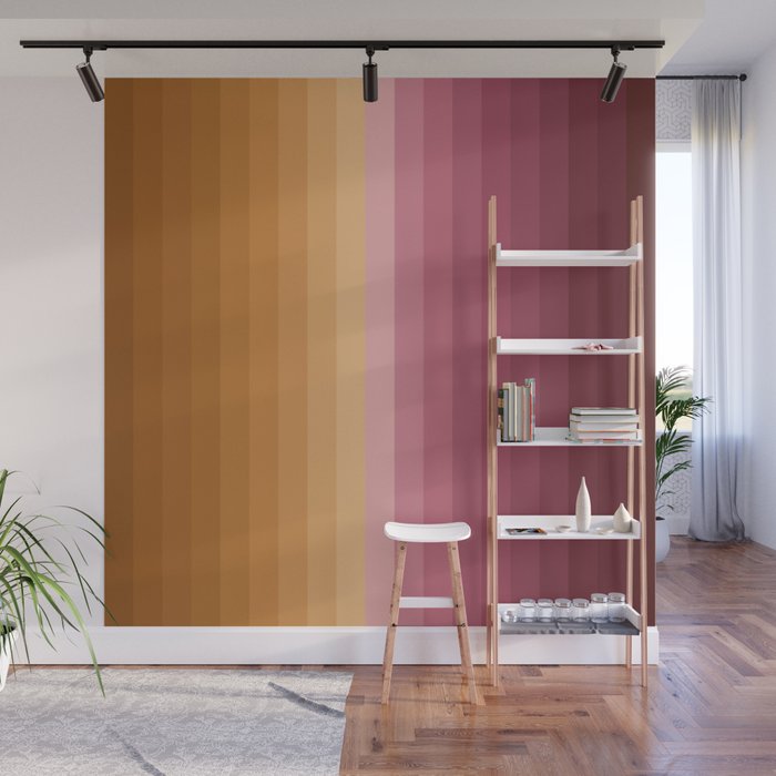 Multicolor Stripes XVII Wall Mural Gallery Image 1