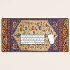 Demerci Kula Antique Turkish Rug Print Desk Mat Gallery Image 1