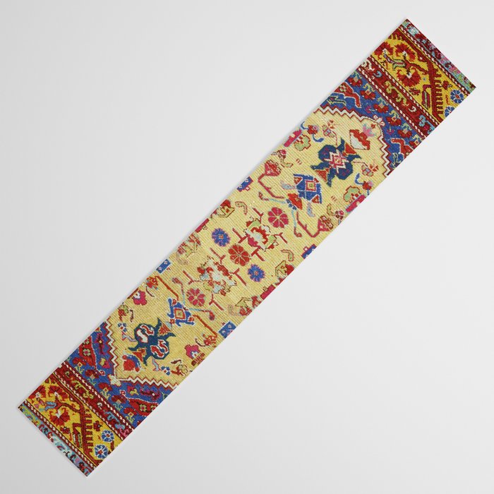 Demerci Kula Antique Turkish Rug Print Table Runner Gallery Image 3