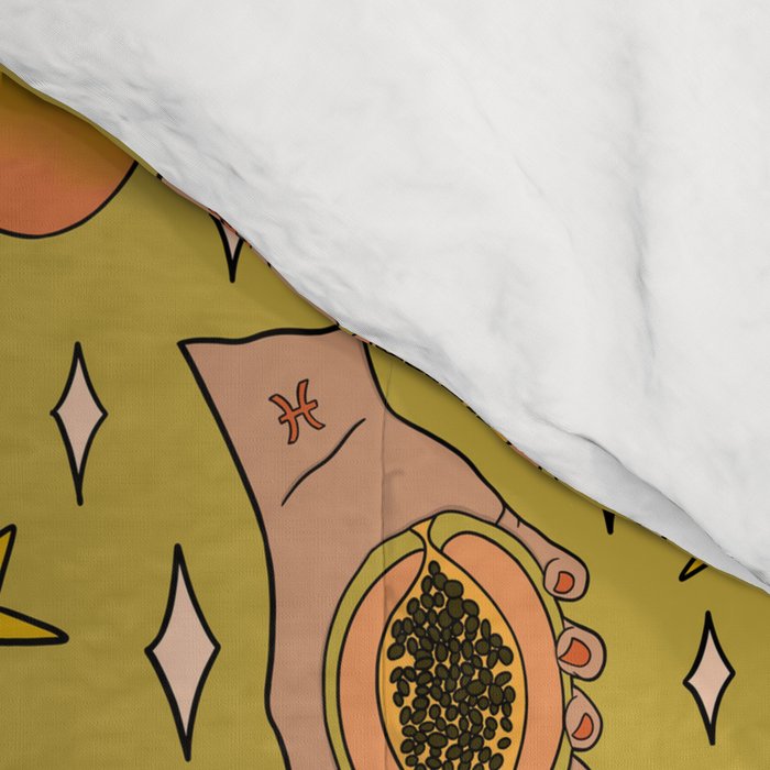 Pisces Papaya Print Comforter Gallery Image 4