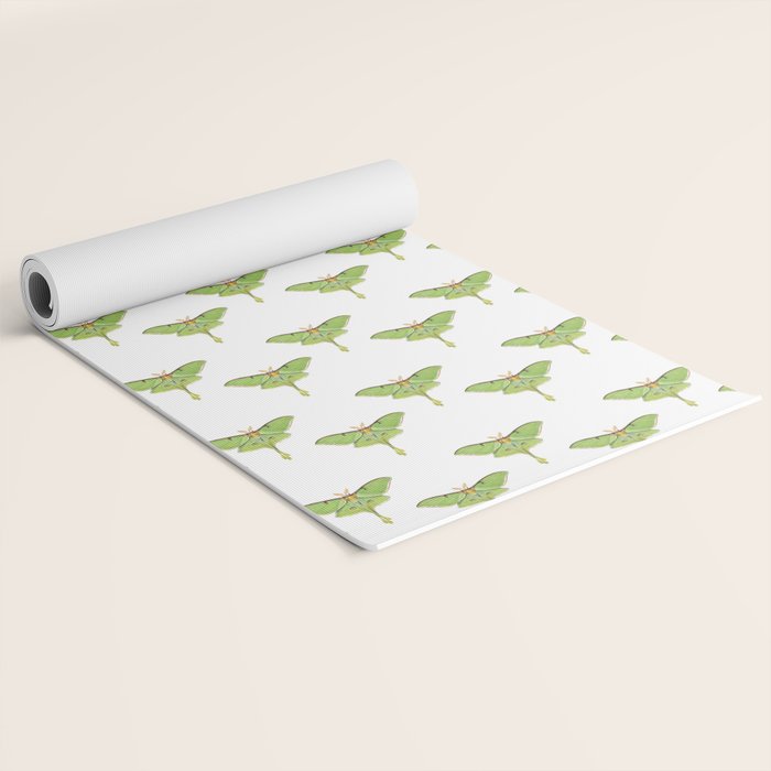 Luna Moth (Actias luna) II Yoga Mat Gallery Image 2