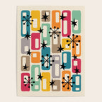 Retro Mid Century Modern Atomic Decoration 254 Googie Poster Gallery Image 4