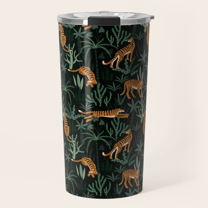 Evening Prowl, Tiger Prints Travel Mug Gallery Image 1