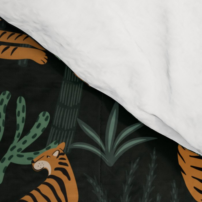 Evening Prowl, Tiger Prints Comforter Gallery Image 4
