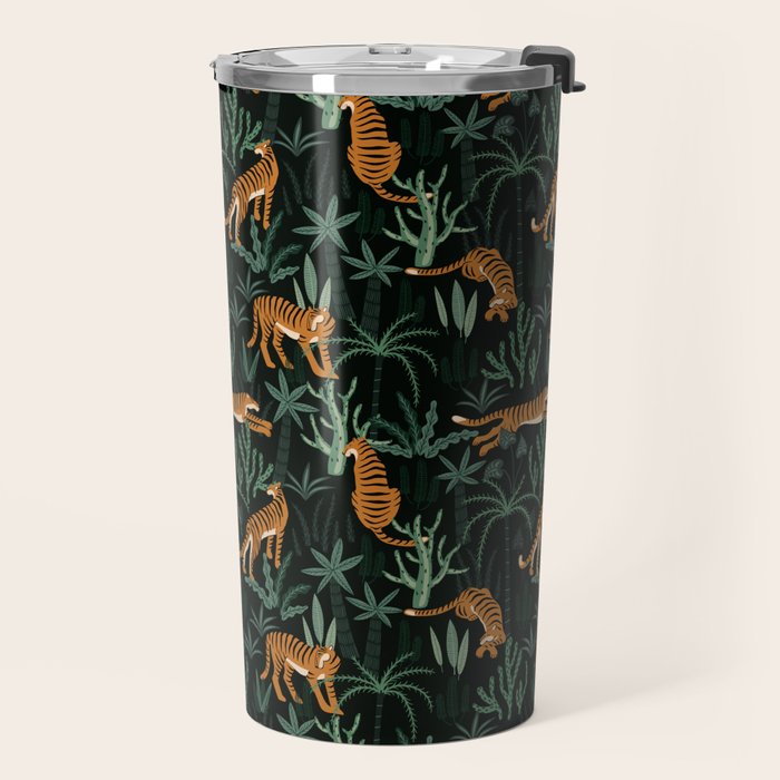 Evening Prowl, Tiger Prints Travel Mug Gallery Image 2