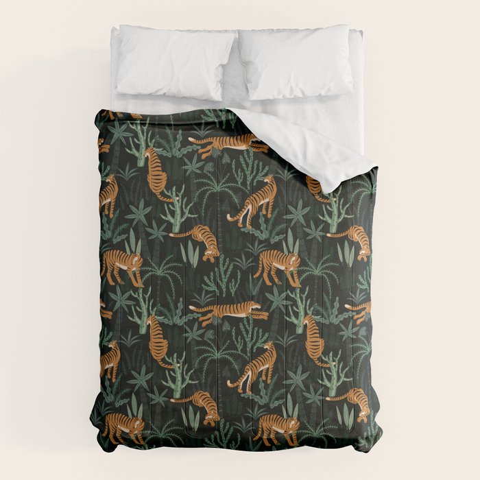Evening Prowl, Tiger Prints Comforter Gallery Image 6