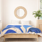 Indigo Tropics - Modern Coastal Design Duvet Cover Gallery Image 3