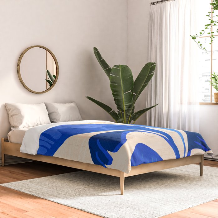 Indigo Tropics - Modern Coastal Design Comforter Gallery Image 2