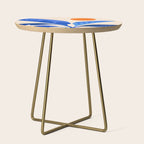 Indigo Tropics - Modern Coastal Design Side Table Gallery Image 1