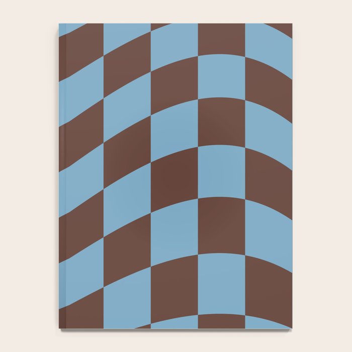 Wavy Seaside Blue x Chocolate Notebook Gallery Image 4