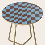 Wavy Seaside Blue x Chocolate Side Table Gallery Image 2