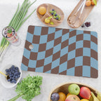 Wavy Seaside Blue x Chocolate Cutting Board Gallery Image 2