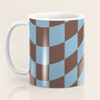 Wavy Seaside Blue x Chocolate Coffee Mug Gallery Image 3