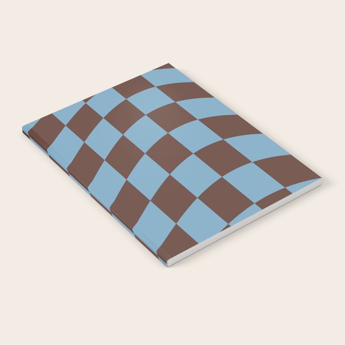 Wavy Seaside Blue x Chocolate Notebook Gallery Image 2