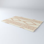 oceania diamond stripes - ginger on cream Rug Gallery Image 3