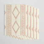 oceania diamond stripes - ginger on cream Wrapping Paper Gallery Image 3