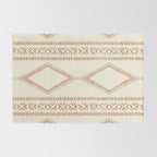 oceania diamond stripes - ginger on cream Rug Gallery Image 2