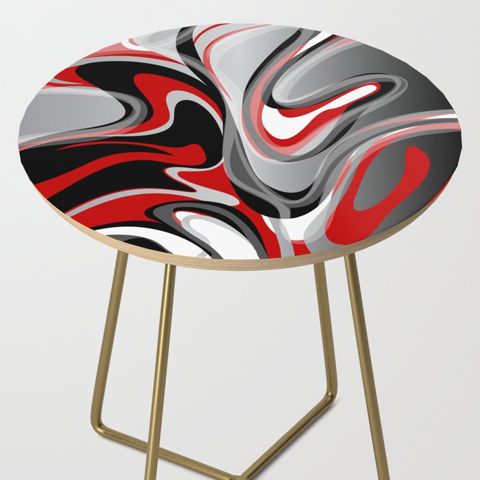 Liquify - Red, Gray, Black, White Side Table Gallery Image 2