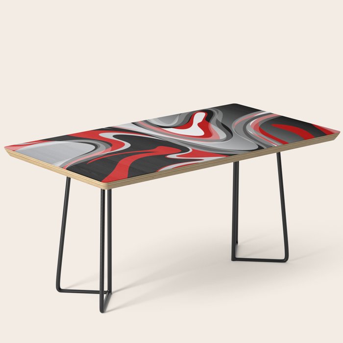 Liquify - Red, Gray, Black, White Coffee Table Gallery Image 1