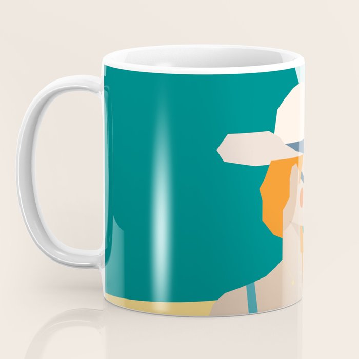 Lady at the beach in Italy Coffee Mug Gallery Image 3