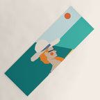 Lady at the beach in Italy Yoga Mat Gallery Image 1