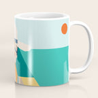 Lady at the beach in Italy Coffee Mug Gallery Image 1