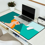 Lady at the beach in Italy Desk Mat Gallery Image 2