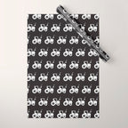 Tractors Monochrome Wrapping Paper Gallery Image 1