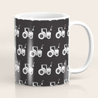 Tractors Monochrome Coffee Mug Gallery Image 1