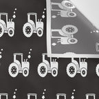 Tractors Monochrome Wall Tapestry Gallery Image 3