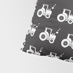 Tractors Monochrome Pillow Sham Gallery Image 4