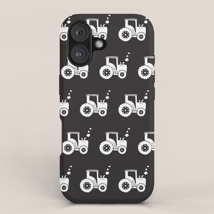 Tractors Monochrome iPhone Case Gallery Image 1