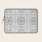 BW starry abstract mosaic B Laptop Sleeve Gallery Image 1