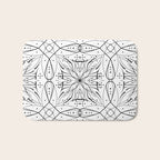 BW starry abstract mosaic B Bath Mat Gallery Image 1