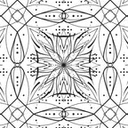 BW starry abstract mosaic B Coffee Mug Gallery Image 2