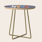 Retro Colorful Skis Side Table Gallery Image 1
