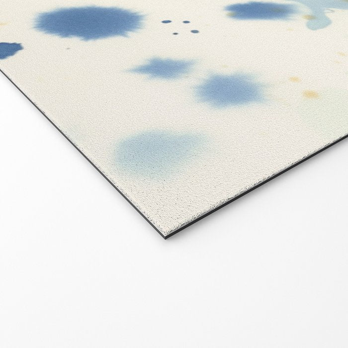 Cloudy Abstract Indigo Blue Spots Welcome Mat Gallery Image 2