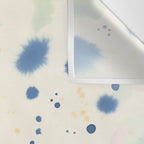Cloudy Abstract Indigo Blue Spots Wall Tapestry Gallery Image 3