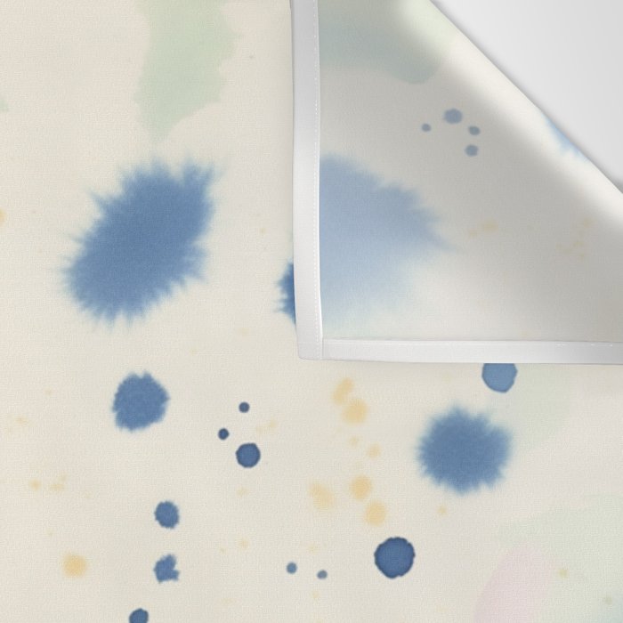 Cloudy Abstract Indigo Blue Spots Wall Tapestry Gallery Image 3