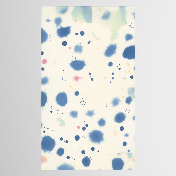 Cloudy Abstract Indigo Blue Spots Tablecloth Gallery Image 2