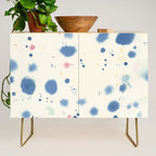 Cloudy Abstract Indigo Blue Spots Credenza Gallery Image 1