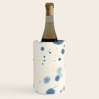 Cloudy Abstract Indigo Blue Spots Wine Chiller Gallery Image 3