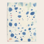 Cloudy Abstract Indigo Blue Spots Poster Gallery Image 4