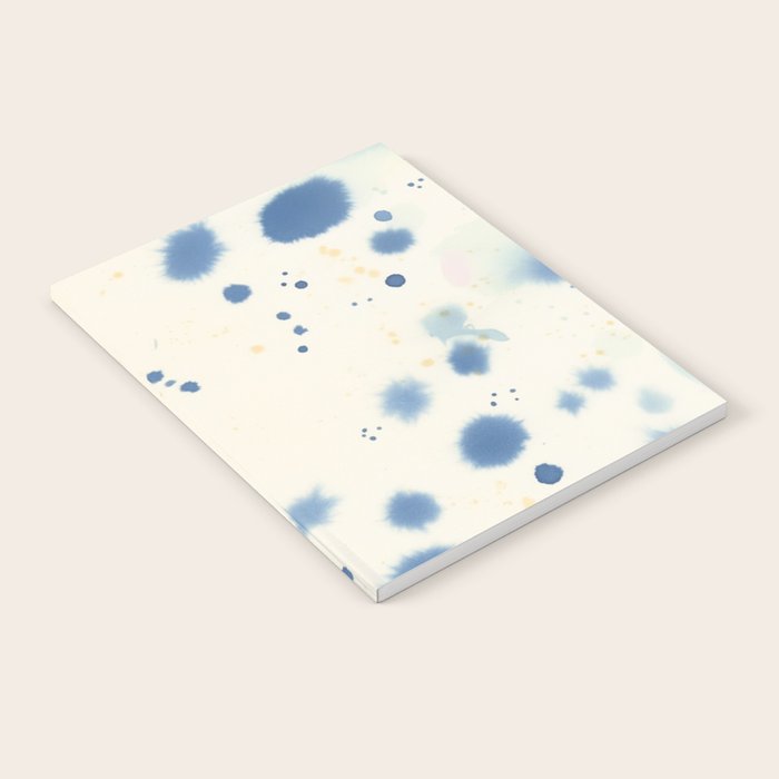 Cloudy Abstract Indigo Blue Spots Notebook Gallery Image 2